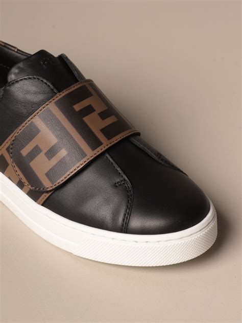 fendi kids sneaker|fendi shearling leather sneakers.